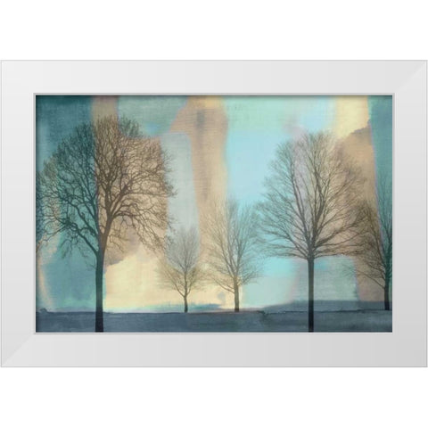 Misty Morning I White Modern Wood Framed Art Print by Donovan, Chris