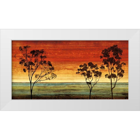 Sunset Vista I White Modern Wood Framed Art Print by Donovan, Chris