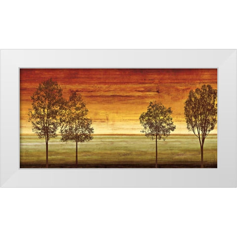 Sunset Vista II White Modern Wood Framed Art Print by Donovan, Chris