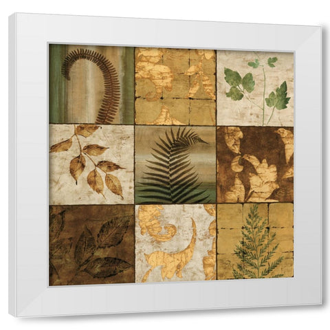 Nature^s Touch II White Modern Wood Framed Art Print by Donovan, Chris