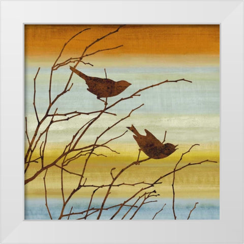 Morning Song I White Modern Wood Framed Art Print by Donovan, Chris