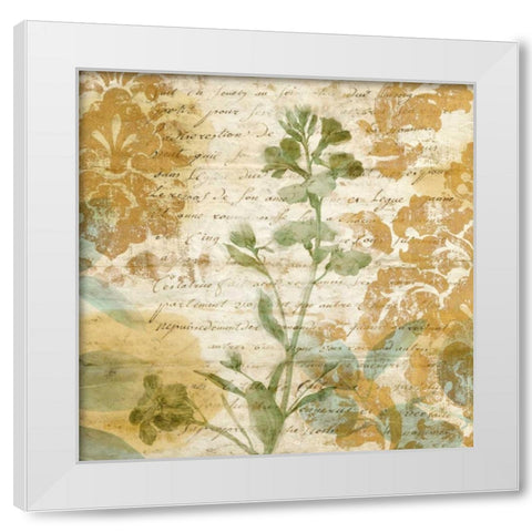 Romance I White Modern Wood Framed Art Print by Donovan, Chris