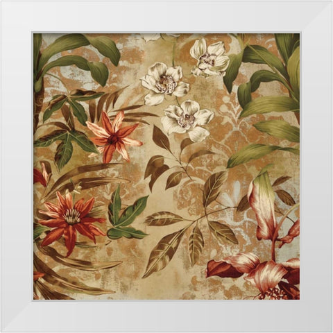 Lush I White Modern Wood Framed Art Print by Donovan, Chris