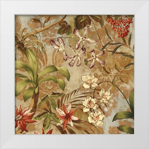 Lush II White Modern Wood Framed Art Print by Donovan, Chris