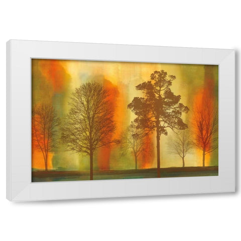 Sunset I White Modern Wood Framed Art Print by Donovan, Chris