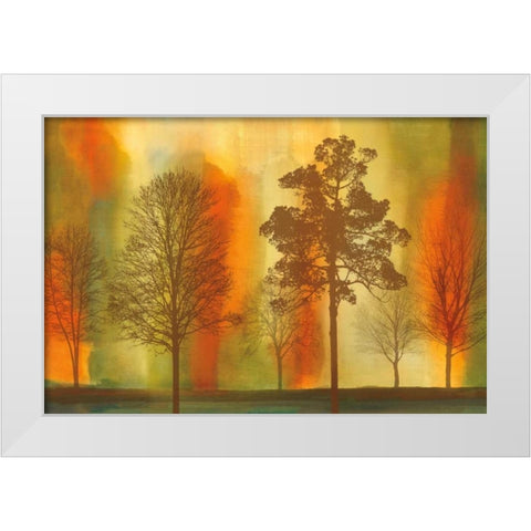 Sunset I White Modern Wood Framed Art Print by Donovan, Chris