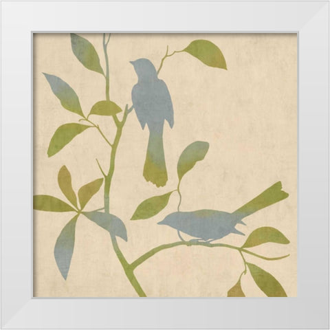 Birdsong I White Modern Wood Framed Art Print by Donovan, Chris