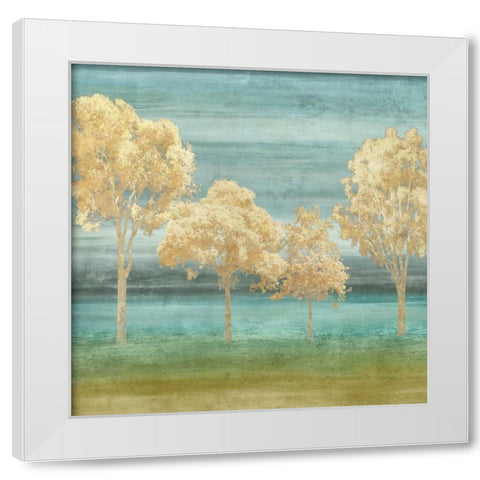 Blue Horizons I White Modern Wood Framed Art Print by Donovan, Chris