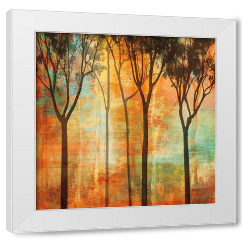 Magical Forest II White Modern Wood Framed Art Print by Donovan, Chris