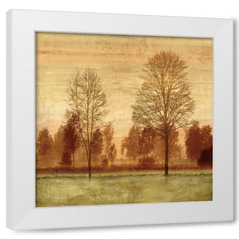 Golden Sunrise I White Modern Wood Framed Art Print by Donovan, Chris