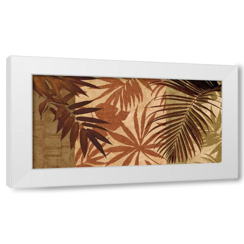 Palm Treasure White Modern Wood Framed Art Print by Donovan, Chris