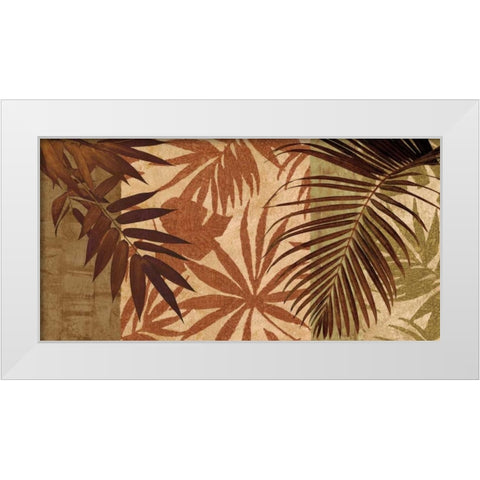 Palm Treasure White Modern Wood Framed Art Print by Donovan, Chris