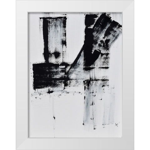 Barely holding on to smoke III White Modern Wood Framed Art Print by Klingeler, Christian