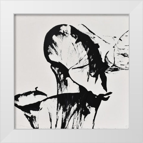 String Theory Time White Modern Wood Framed Art Print by Klingeler, Christian