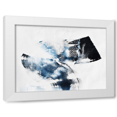 It comes in waves White Modern Wood Framed Art Print by Klingeler, Christian