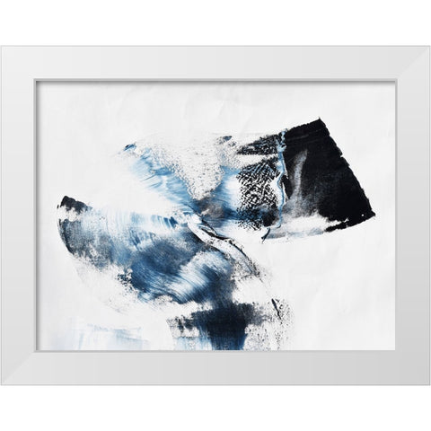 It comes in waves White Modern Wood Framed Art Print by Klingeler, Christian