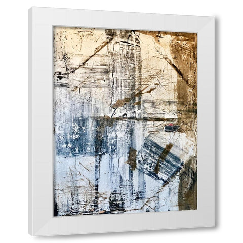 Benzoite White Modern Wood Framed Art Print by Klingeler, Christian
