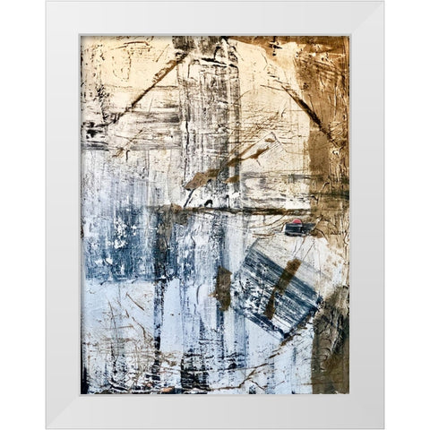 Benzoite White Modern Wood Framed Art Print by Klingeler, Christian