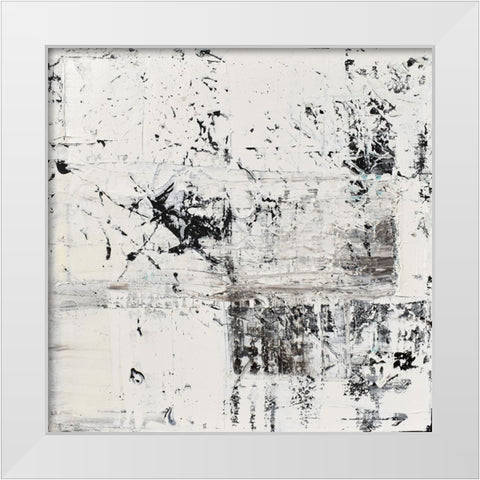 Elemental Frost White Modern Wood Framed Art Print by Klingeler, Christian