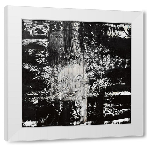 Elemental spark White Modern Wood Framed Art Print by Klingeler, Christian