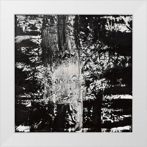 Elemental spark White Modern Wood Framed Art Print by Klingeler, Christian