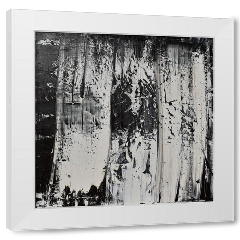 Elemental Wave White Modern Wood Framed Art Print by Klingeler, Christian