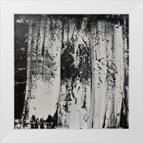 Elemental Wave White Modern Wood Framed Art Print by Klingeler, Christian