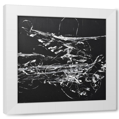 String Theory Space White Modern Wood Framed Art Print by Klingeler, Christian