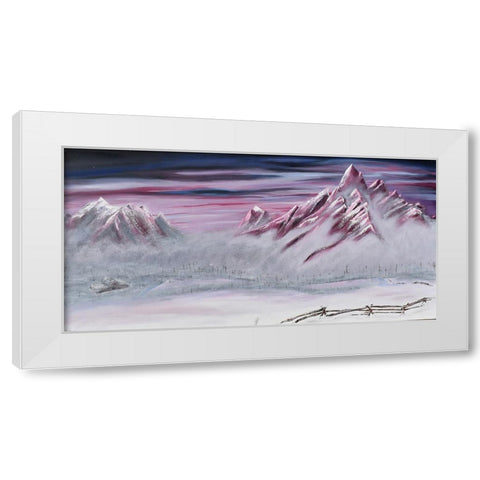 Mount White Modern Wood Framed Art Print by Klingeler, Christian