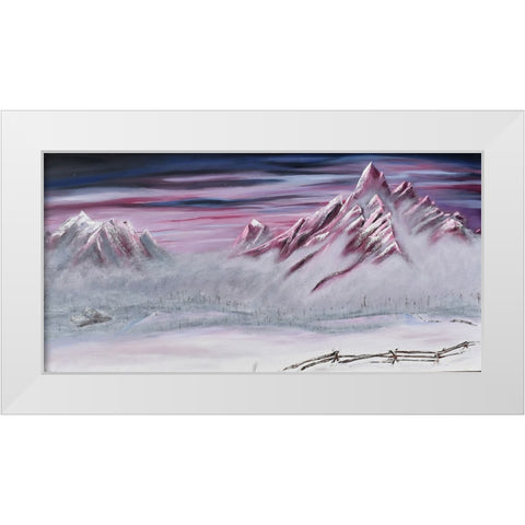 Mount White Modern Wood Framed Art Print by Klingeler, Christian