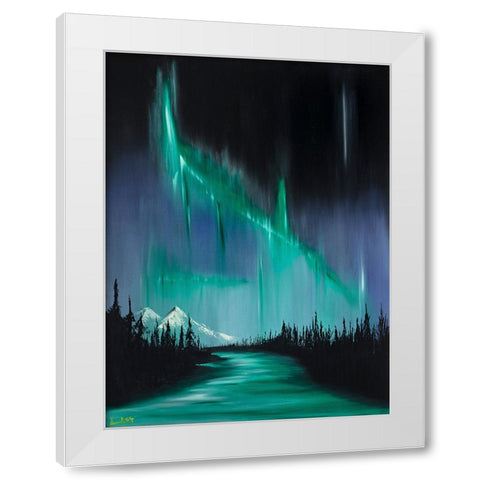 Collison I White Modern Wood Framed Art Print by Klingeler, Christian