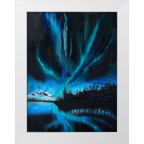 Nordy 24-2 White Modern Wood Framed Art Print by Klingeler, Christian