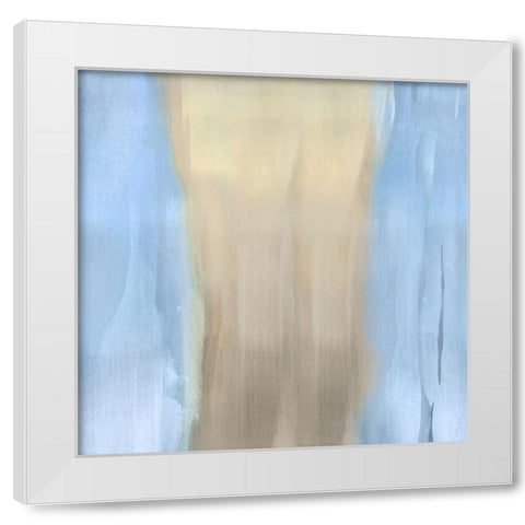 Free Fall Blue I White Modern Wood Framed Art Print by Wright, Christine