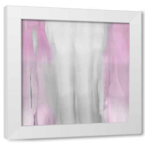 Free Fall Pink Blush II White Modern Wood Framed Art Print by Wright, Christine
