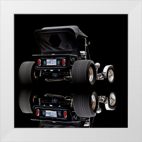 1923 Model T Hot Rod White Modern Wood Framed Art Print by Branson, Clive