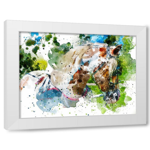 Draft II White Modern Wood Framed Art Print by Young, Chamira
