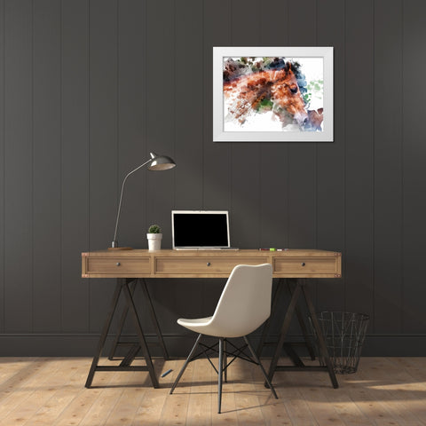 Stud White Modern Wood Framed Art Print by Young, Chamira