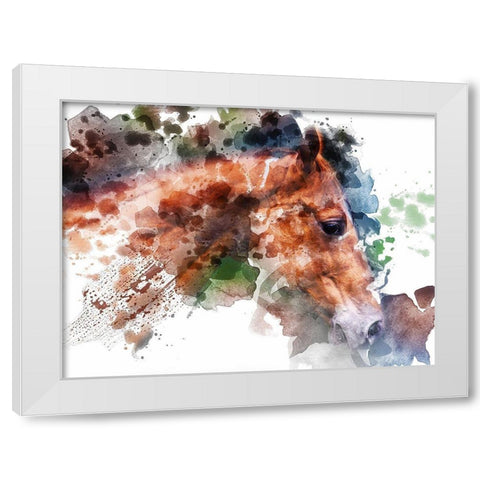 Stud White Modern Wood Framed Art Print by Young, Chamira