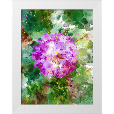 Floral in Bloom I White Modern Wood Framed Art Print by Young, Chamira
