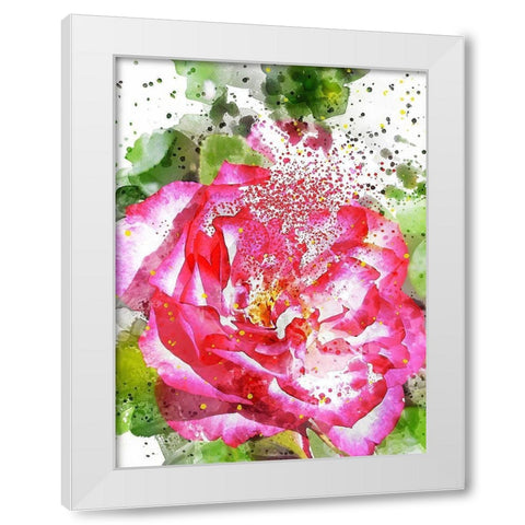 Floral in Bloom II White Modern Wood Framed Art Print by Young, Chamira