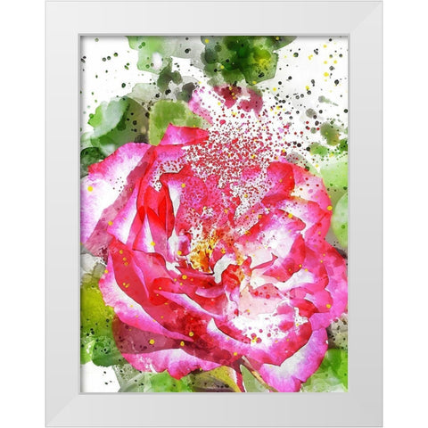 Floral in Bloom II White Modern Wood Framed Art Print by Young, Chamira