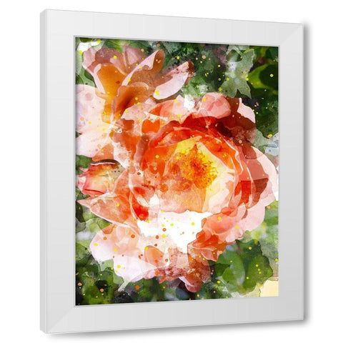 Floral in Bloom III White Modern Wood Framed Art Print by Young, Chamira