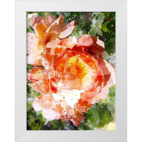 Floral in Bloom III White Modern Wood Framed Art Print by Young, Chamira