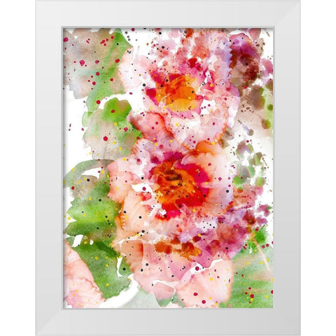 Floral in Bloom IV White Modern Wood Framed Art Print by Young, Chamira
