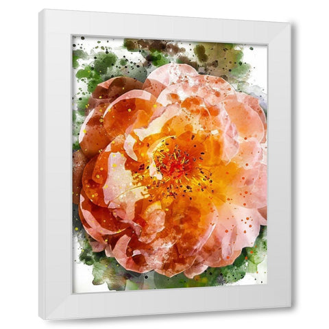 Floral in Bloom IV White Modern Wood Framed Art Print by Young, Chamira