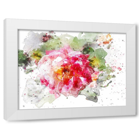 Floral in Bloom VI White Modern Wood Framed Art Print by Young, Chamira