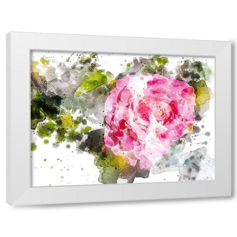 Floral in Bloom VII White Modern Wood Framed Art Print by Young, Chamira