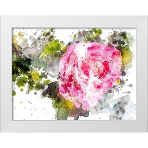 Floral in Bloom VII White Modern Wood Framed Art Print by Young, Chamira