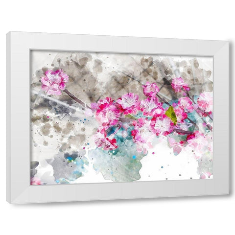 Floral in Bloom XII White Modern Wood Framed Art Print by Young, Chamira