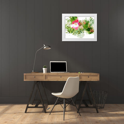 Floral in Bloom XIII White Modern Wood Framed Art Print by Young, Chamira